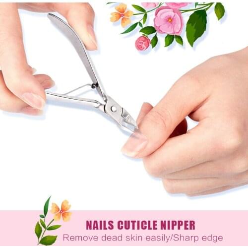 Nail Cuticle Cutter Grooming Tool Stainless Steel Finger & Toe Nail Dead Skin Cuticle Scissor Nail Clipper Nipper Manicure Tool