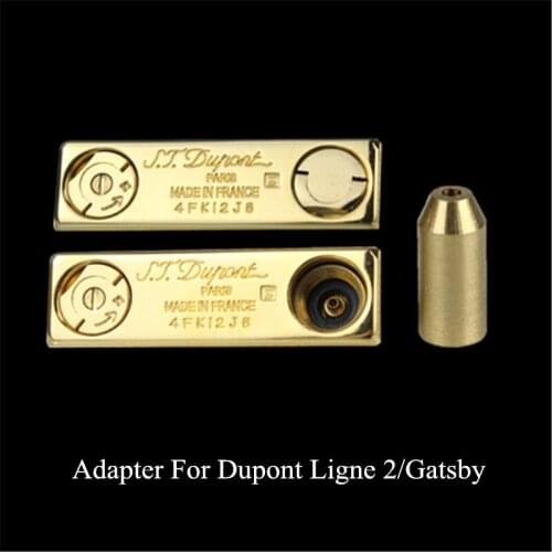 Brass Copper Nozzle Refill Butane Gas Adapter For S.T Dupont L2/Gatsby Lighter Green Caps Durable Reusable Repair Gadgets