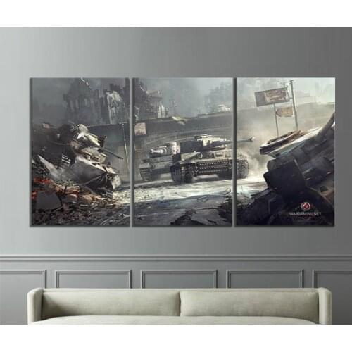 Mass Multiplayer 3D Games World of Tanks HD Third Person Shooting Game Poster Paintings Wall Picture for Bedroom Decor