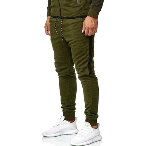 Mens Joggers Casual Pants Slim Fitness Sportswear Tracksuit Bottoms Skinny Sweatpants Trousers Gyms Jogger Track Pants