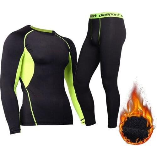 TWTOPSE Men Snowboarding Skiing Underwear Set Fleece Warm Sports Compression Tracksuit Quick Dry Anti-sweat Base Layers Clothing