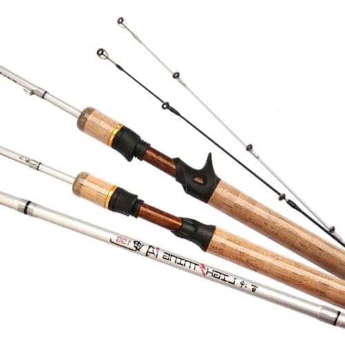 Soft Spinning Baitcasting Fishing Rod UL L Power 2 Tips Carbon Fiber Casting Travel Lure Pole 1.68M 1.8M 1.98M Tackle for Feeder