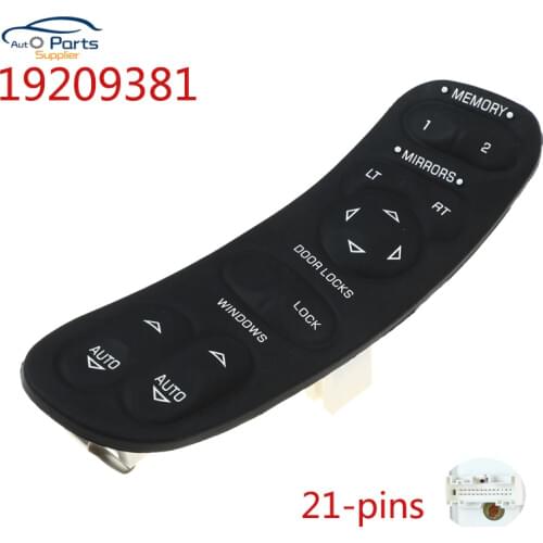 19209381 New Front LeftWindow Lifter Switch Drivers Side For Chevrolet Corvette C5 1997-2004 10092804