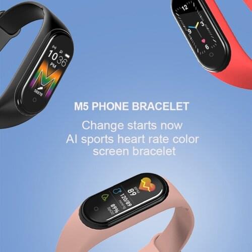 M5 Smart Watch Bracelet IP67 Waterproof Smarthwatch Blood Pressure Fitness Tracker Smartband Fitness Wristbands PK Xiaomi Band 5