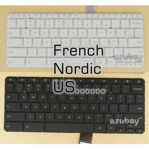 US French Nordic SD NW DN FI Keyboard for HP Chromebook 11 G2 G3 G4, 11 G4 EE, NSK-CU1SQ 788699- 760519- 788639- 001 051 DH1