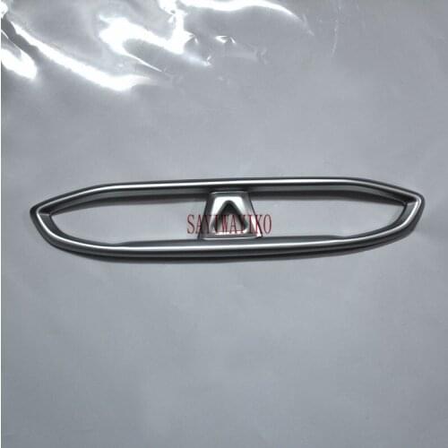 Car Styling fit For Hyundai Santa Fe 2019 2020 Accessories Carbon Fiber Center Control Air Condition Flow Vent Outlet Cover Trim