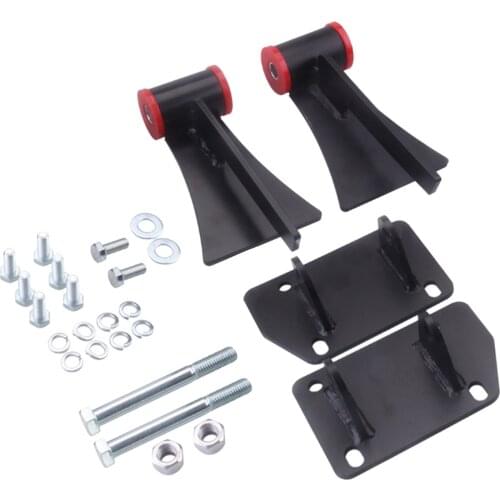 Weld-in Motor Mount & Frame Brackets Set Compatible For Chevrolet LS1 LS6 LS-1 LS-6 LS Series with Gaskets Nuts Screws