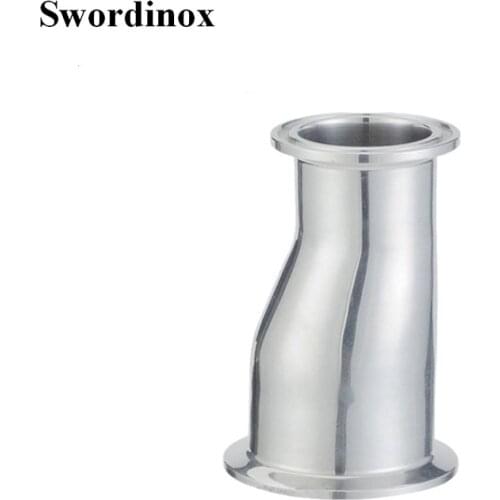 Swordinox SS304 Stainless Steel Sanitary SMS Standard Clamped Eccentric Reducer
