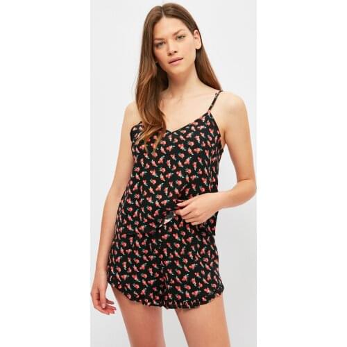 Trendyol Flower Pattern Woven Pajamas set THMSS21PT1525