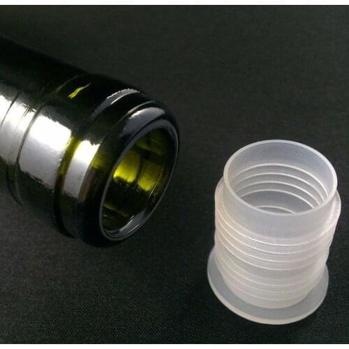 50 Pcs Screws Type Wine Stopper Environmental Thickened Type Grade Plastic Stopper Beer Wine Bottles Bar Tools Household