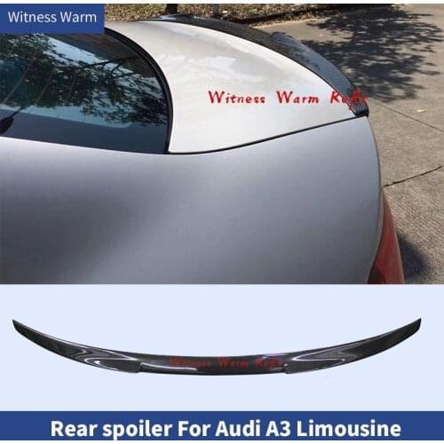 Rear Wings Trunk Lip Spoiler For Audi A3 S3/RS3 Limousine 2013-UP Carbon fiber/FRP body kit