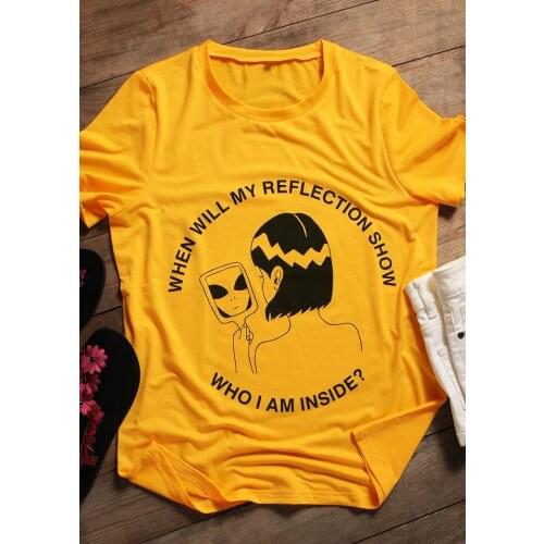 Who I Am Inside T-Shirt funny gift graphic tees grunge aesthetic goth tops women unisex shirt camisetas tum sweet quote shirt