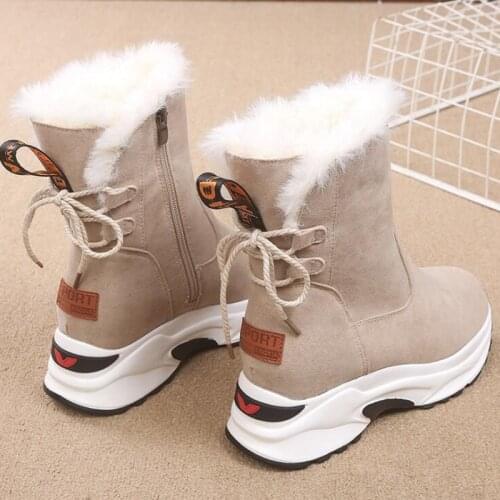Women Boot Fashion Women Snow Boot Botas Mujer Shoes Women Winter Boots Warm Fur Ankle Boots Winter Shoes platform boots