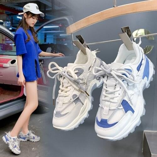 White Shoes Women 2021 Spring Running Shoes Woman Vulcanize Shoes Trainers Women Fashion Platform Sneakers Women Flats