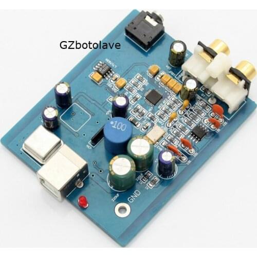 Free ship SA9023 ES9018K2M HIFI Audio DAC Decoder Sound Card Board Support 24bit 96K
