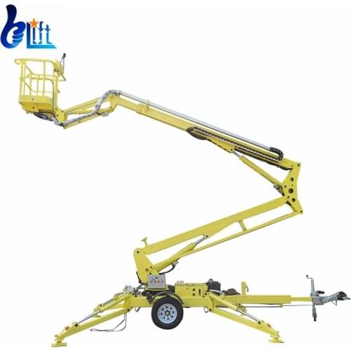 15m Compact Boom Lift Tracked Towable Small Man Lift Crane