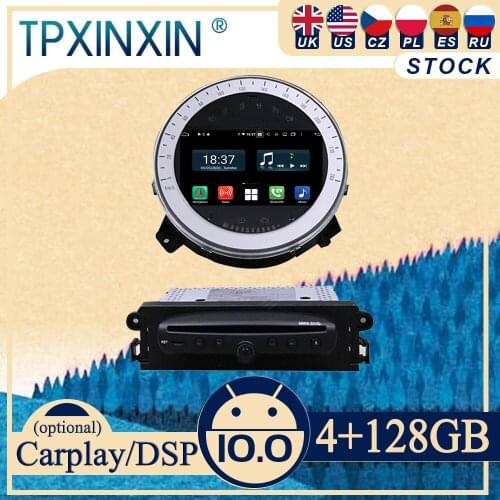 PX6 For BMW Mini Cooper 2006-2013 Android 10 Carplay Radio Player Car GPS Navigation Head Unit Car Stereo WIFI DSP BT