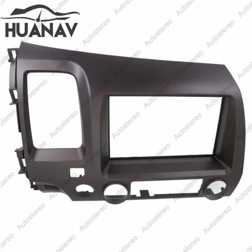 HUANAV Car Radio stereo Fitting Kit installation adapter fascia for 2011-2013 Honda Civic, 2DIN (RHD) 2 din Stereo Frame Audio