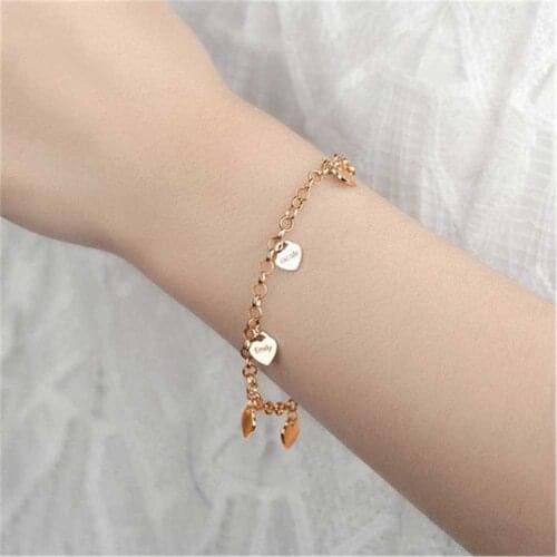 MumuXing2021 Personalized Customized Heart Pendant Bracelet Free Engraving Name Stainless Steel Family Bracelet Jewelry Gift