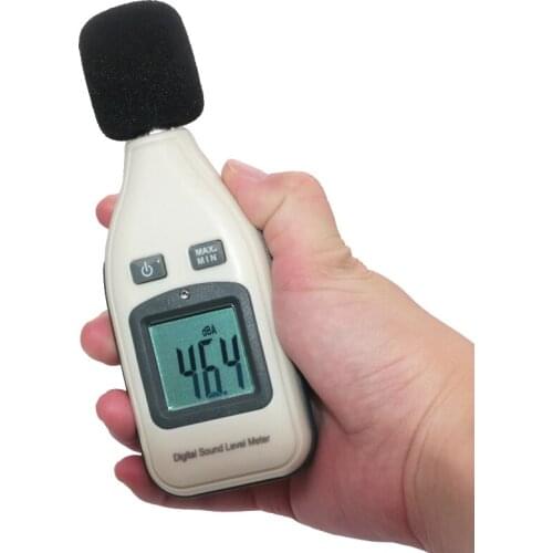 0-130dB Digital Noise Sound Level Meter 1.5 dB Accuracy Decibel Logger Tester LCD Automatic LCD Analyzer Tester D1047