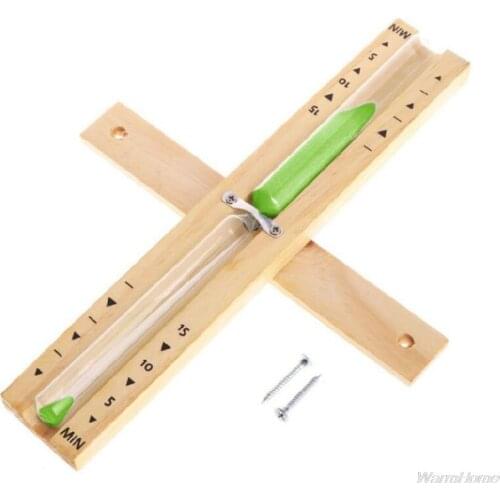 Wooden Sauna Hourglass Wall Mounted Rotating 15mins Sandglass Clock White Sand Timer for Home Store Use J12 21 Dropshipping