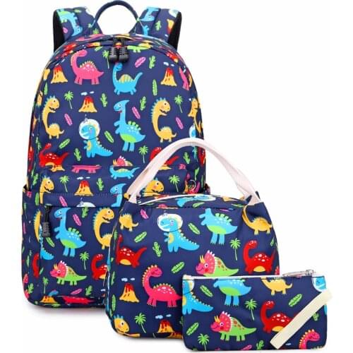 Abshoo Child Boy Backpack Navy Dinosaurs Set Lightweight School Bags Desigual Fashion Backpacks for Teens Multifunction Bags