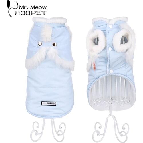 Hoopet Pet Cat Clothes Costume For Pet Cat Clothing Puppy Warm Pet Kitten Cat Jacket Outfit