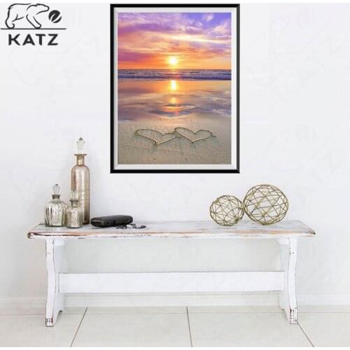 Seaside Sunset Diamond Painting Ocean Wave Embroidery Crossing Diy Landscape Mosaic Art Gift Cross Stitch Home Decoration