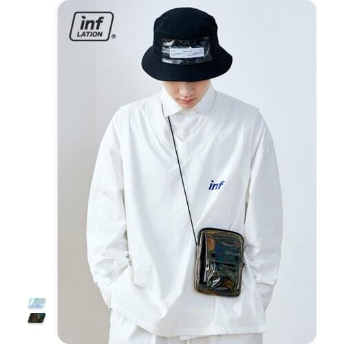 INFLATION Streetwear Mini Bag Unisex Outdoor Small Phone Bag Men Laser Reflective Hip Hop Crossbody Bag Boy 381AI2020