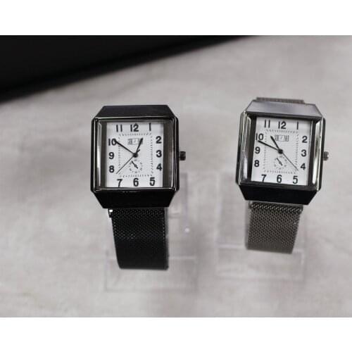 Mens Minimalist Watches Ultra Thin Mesh Belt Watch Luxury Mens Watch Business Quartz Wristwatch Tag whatches Mesh bel