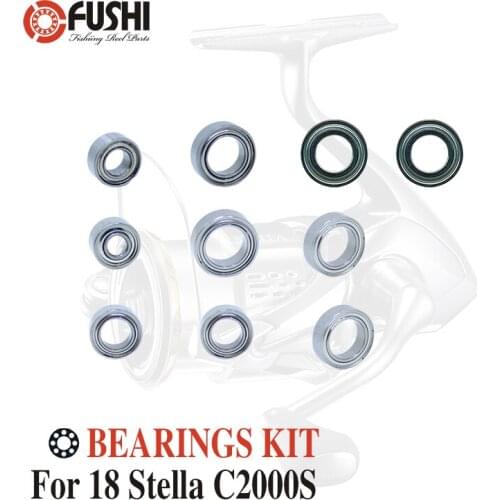 Fishing Reel Stainless Steel Ball Bearings Kit For Shimano 18 Stella C2000 S / 03798 Spinning reels Bearing Kits