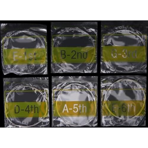 WXTF Classical Guitar Strings Set 6-string Classic Guitar Clear Nylon Alice A108