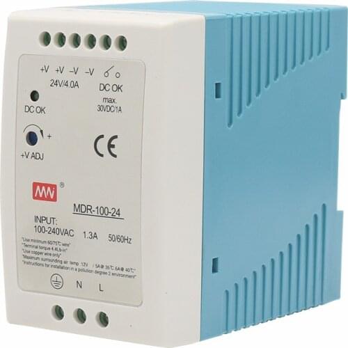 Industrial Control MDR-100-12V/24VSwitching Power Supply100W7.5ASmall-Volume Guide Rail Thin Transformer