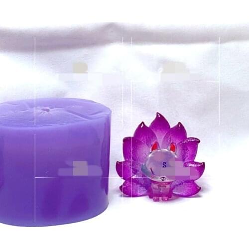 Transparent Silicone Mould Dried Flower Resin Decorative Craft DIY Nine Tail Fox Mirror handmade Mold epoxy resin molds for jewe