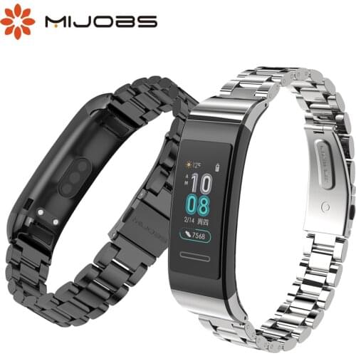 Strap for Huawei Band 4 Pro Bracelet for Huawei Band 3 Pro Wristbands for Huawei Band 3 Wrist Strap Metal Leather Accessories