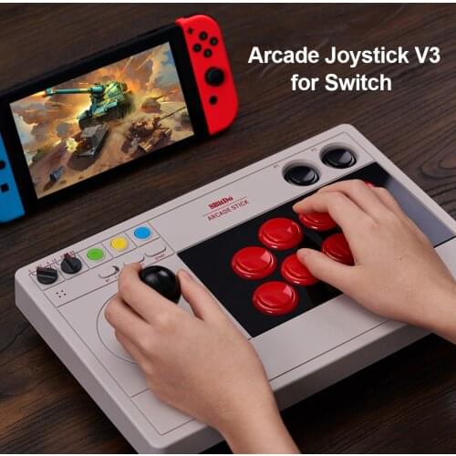 Rocker Game Controller 8BitDo V3 Arcade Controller 3 Mode Bluetooth 2.4GHz Wireless USB Wired Fight Stick for Nintendo Switch PC