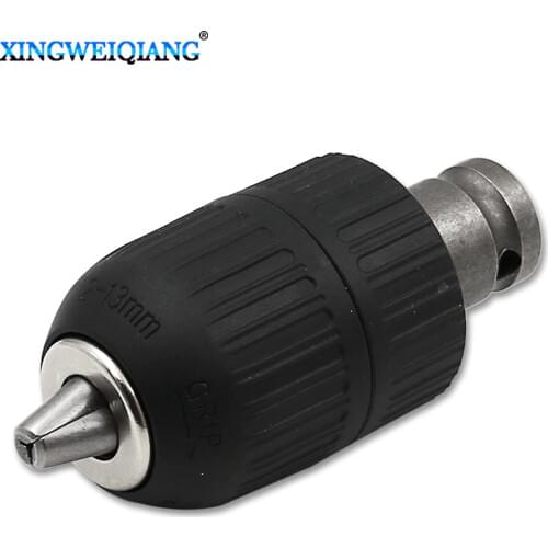 2-13mm 1/2" 20unf Self-locking Keyless Drill Chuck Self Tighten 1/2" Drill Chuck Adaptor For Impact Wrench Conversion 1/2-20unf