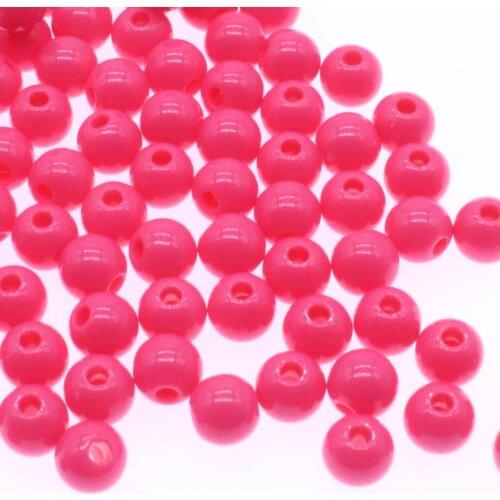 CHONGAI 60Pcs 10mm Acrylic Round Ball Spacer Beads For Jewelry Making DIY Jewelry Accessories For Handicrafts