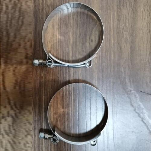 81-89mm heavy duty stainless steel clamps 2pcs