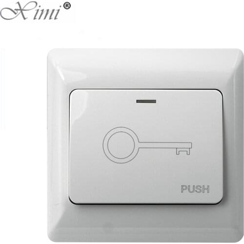Mounted Exit Button With Bottom Box For RFID Reader Card Open Door Access Switch Suitable For All Kinds of Electric Lock E17B