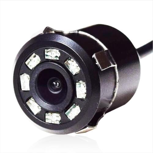 Car Universal 18.5mm Super Mini with led light hole reversing rear view video camera ccd HD night vision waterproof