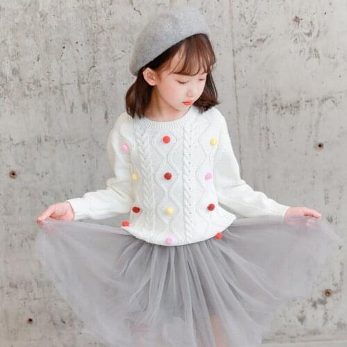 2019 New Children Winter Sweaters Knit Cotton Girls Sweater