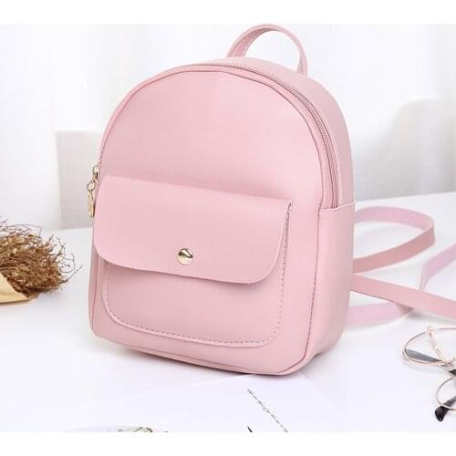 Mini Womens Backpack PU Leather Womens Bags Girls Childrens Multifunctional Small Backpack Womens School Backpacks