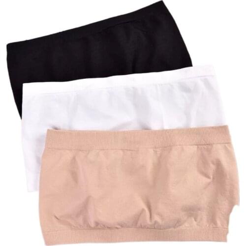 Chest Wraps Tube Tops Plus Size Women Fashion Seamless Strapless Soft Anti Expose High Elastic Wrapped Invisible Strapless