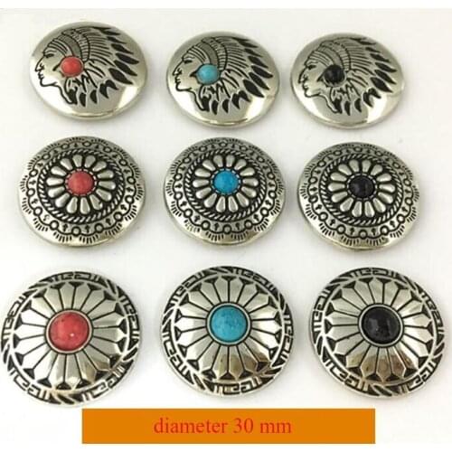 10pcs/lot Zinc alloy 30mm Sunflower purse button chrysanthemum DIY handcrafted leather upholstery button