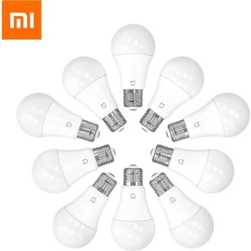 100% Original Xiaomi Mijia E27 Smart LED Bulb 5W 2700-6500K Dual Color Bluetooth Mesh Version Voice Control Light