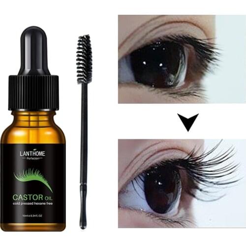 2pcs Castor Oil Lash Lift Lengthening Extensions Growth Rzesy Growth Treatments Liquid Enhancer EyeLash Longer Thicker Serum