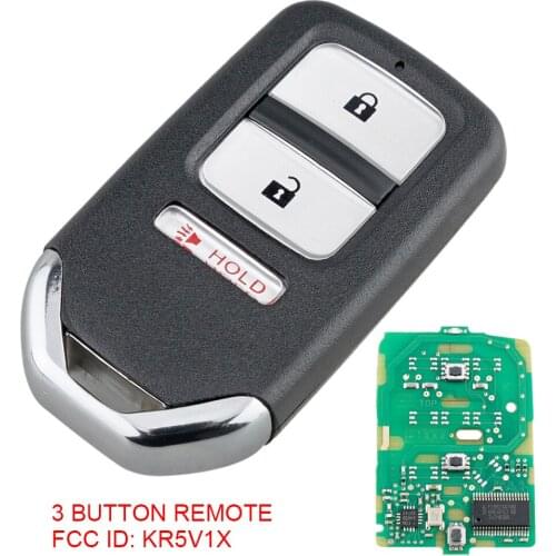 313.8Mhz FSK 3 Buttons Smart Remote Car Key Fob ID47 Chip KR5V1X Keyless Entry Transmitter Auto Key For HONDA FIT HR-V KR5V1X
