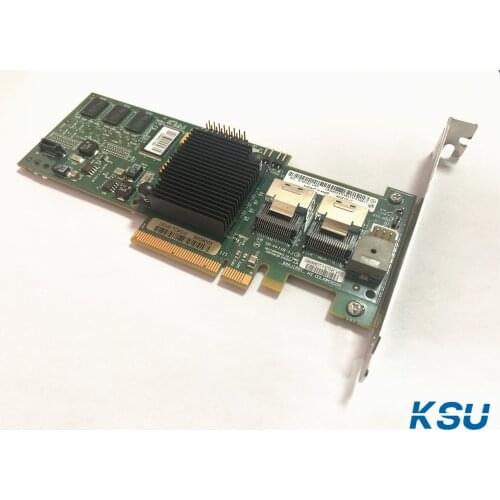 Adapter for LSI 8708EM2 SAS RAID Controller card support raid 0, 1, PCI-e 8X 128M