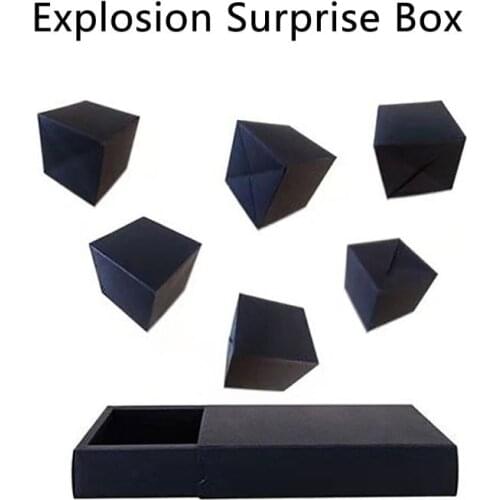 Black Pops Up Explosion Box DIY Gift Box Photo Album Scrapbook Jump Book Birthday Wedding Surprise Present Creative Box